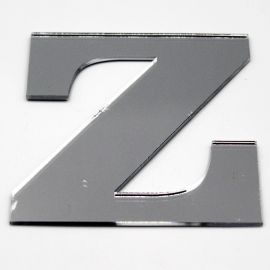 Letras de Acrílico / 8x9cm (G) - (UNIDADE) - Prata - Z