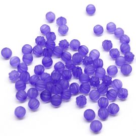 Conta Plástica Fosca / Pitanga 8mm (10 gramas)