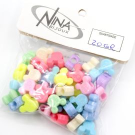 Mix Multicolorido / 12x13mm - Ursinho (20 gramas)