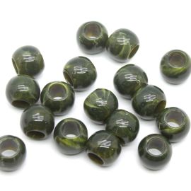 Conta Plástica Mesclada / 17mm - Barril (10 gramas)