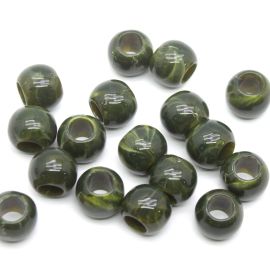 Conta Plástica Mesclada / 17mm - Barril (10 gramas)