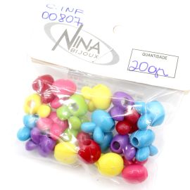 Mix Multicolorido Leitoso / 15x14mm - Coelho (20 gramas)