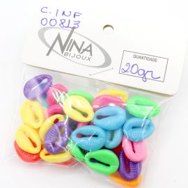 Mix Multicolorido Leitoso / 18x13mm - Búzio - Sereismo (20 gramas)
