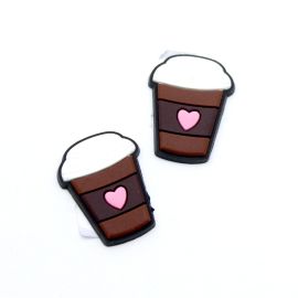 Aplique Emborrachado / 27x20mm - Copo de Café (unidade)