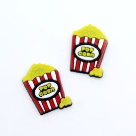 Aplique Emborrachado / 25x17mm - Pipoca (unidade)