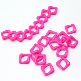 Elo de Plástico Leitoso / 24x24mm (10 gramas)