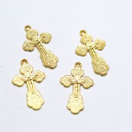 Crucifixo de Metal / 30x18mm (unidade) - Dourado