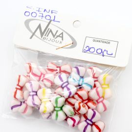 Mix Multicolorido / 10x18mm - Laço (20 gramas)