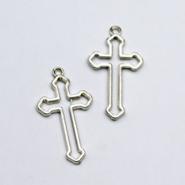 Crucifixo de Metal / 37x21mm - Vazado (unidade)