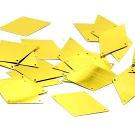 Pingente Max Paetê Liso / 42x25mm - Losango (10 gramas)