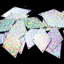 Pingente Max Paetê Holográfico / 42x25mm - Losango (10 gramas)