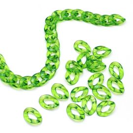 Elo de Plástico Transparente / 23x17mm - (10 gramas)