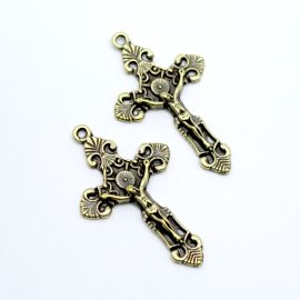 Crucifixo de Metal / 53x30mm - (Unidade)