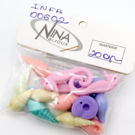 Mix Multicolorido Leitoso / Motivos do Mar G (20 gramas) 