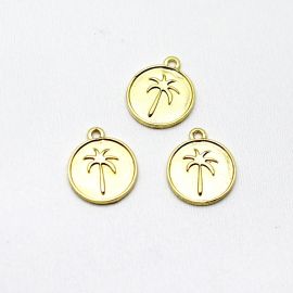 Pingente de Metal / 18mm - Coqueiro (Unidade)