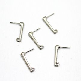 Pino de Brinco em Metal / 24x3mm - Palito (1 PAR)