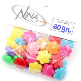 Mix Multicolorido Leitoso / 14mm - Floco de Neve (20 gramas)