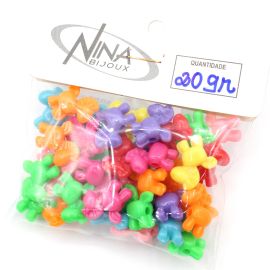 Mix Multicolorido Leitoso / 16x17mm - Cavalinho (20 gramas)