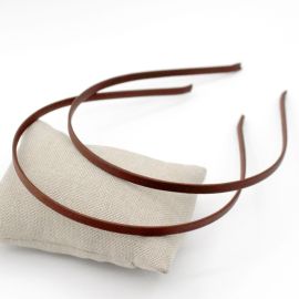 Tiara de Metal 5mm  / Encapada com Tecido de Seda (Unidade)