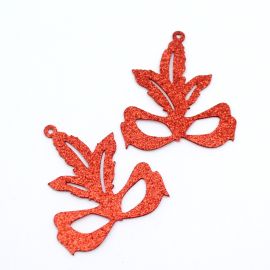 Kit de E.V.A com Glitter / 7x6,5cm - Máscara (par)