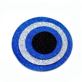 Kit de E.V.A com Glitter / 10cm - Olho Grego (unidade)