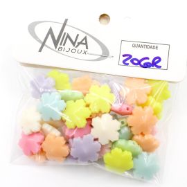 Mix Multicolorido Leitoso / 14mm - Flocos de Neve (20 gramas)