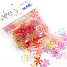 Mix Multicolorido / 12mm - Transparente - Hélice (20 gramas)