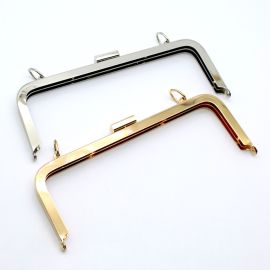 Alça de Metal para Bolsa / 23x9cm - Fecho Pérola (unidade)