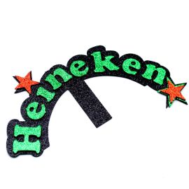 Kit de E.V.A com Glitter / 10x20cm - Heineken (Kit)