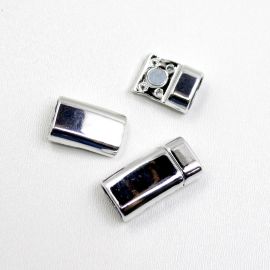 Fecho de Metal / 19x13mm - Imã (PAR) - Níquel