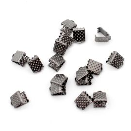 Garra de Metal (P580) / 12x8mm - Jacaré (unidade) - Grafite