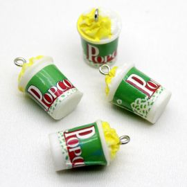 Pingente de Resina / 24X12mm - Pipoca (Unidade)