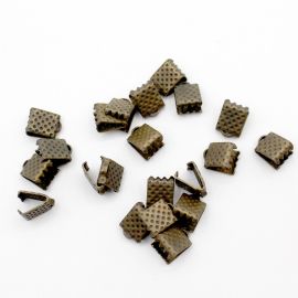 Garra de Metal (P580) / 12x8mm - Jacaré (unidade) - Ouro Velho