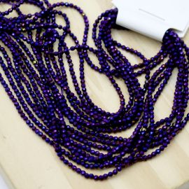 Rondela de Vidro 2mm / Metalizada (1 Fio)