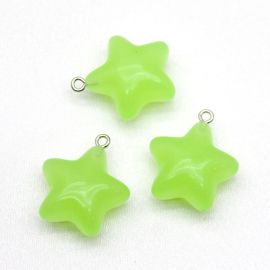 Pingente de Resina / 26x23mm - Estrela (Unidade)
