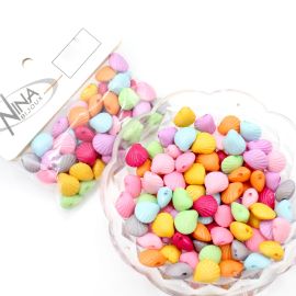 Mix Multicolorido Leitoso / 10x12mm - Concha - Búzios (20 gramas)
