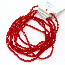 Rondela de Vidro 2mm / Transparente (1 Fio)