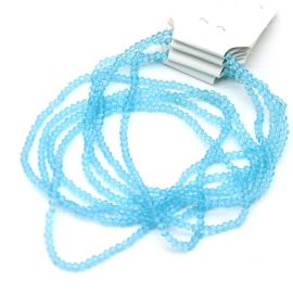 Rondela de Vidro 2mm / Transparente (1 Fio)