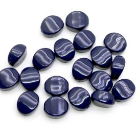 Conta Plástica Leitosa / 19x16mm - Oval (10 gramas)
