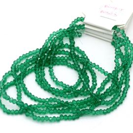 Rondela de Vidro 3mm / Transparente (1 Fio)