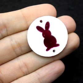 Placa de Acrílico / 3cm - Coelho - Páscoa (unidade) 