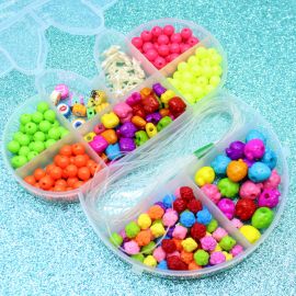 kit para Montagem de Bijouterias / 17x15,5cm - Minnie com 10 Divisórias - Rosa