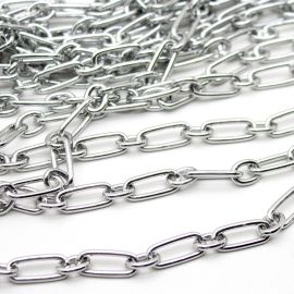 Corrente de Alumínio / 23x10mm - (1 METRO) - Níquel