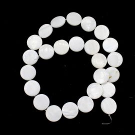 Madrepérola / 15mm - Pastilha Redonda (1 FIO)