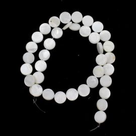 Madrepérola / 9mm - Pastilha Redonda (1 FIO)