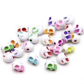 Mix Multicolorido / 13x10mm - Caveira (20 gramas)