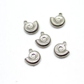 Pingente de Metal / 16x15mm - Caracol (Unidade)