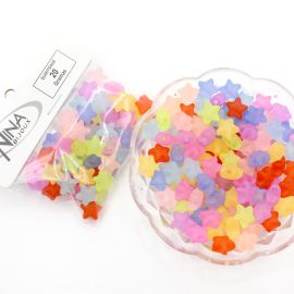 Mix Multicolorido / 12mm - Fosco - Estrela (20 gramas)