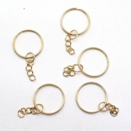 Argola para Chaveiro / 29mm (Unidade) - Dourado