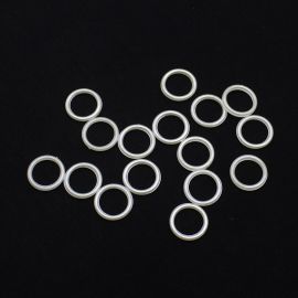 Argola Plástica Perolada / 18mm (10 gramas) - Creme